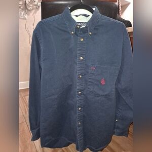Nautica Men's Dark Blue Casual Shirt